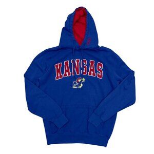 Kansas Jayhawks KU Hoodie Women’s‎ Small Logo Royal Blue